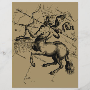 Flyer Constelação de Sagitário Hevelius 1690