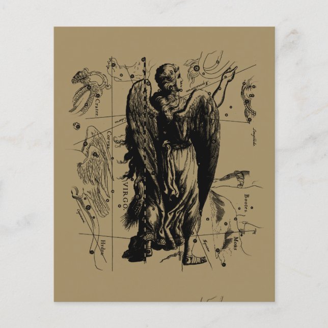 Flyer Constelação de Virgem Hevelius 1690 Ago 23  Set 22 (Frente)