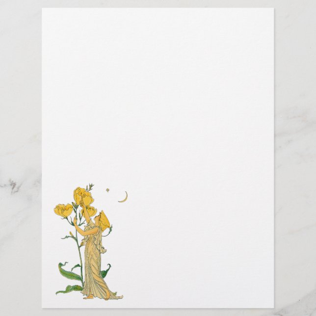 Flyer Conto de Fadas Antigo, Primula, Walter Crane (Frente)