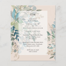 Flyer Convidado para Recepção da Cerimônia de Casamento 