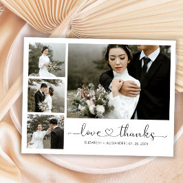 Flyer Convite de agradecimento de casamento com roteiro 