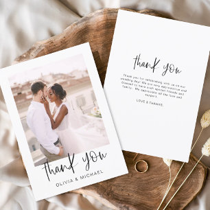Flyer Convite de agradecimento de casamento econômico co