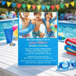 Flyer Convite de Aniversário de Crianças para Festa na P