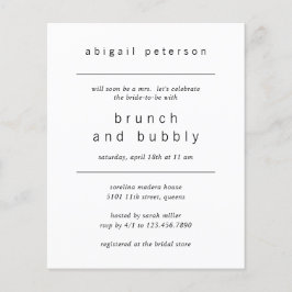 Flyer Convite de Brunch para Promoção de Orçamento de Fo