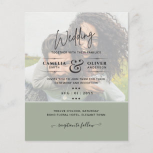 Flyer CONVITE DE CASAMENTO COM FOTO Orçamento Texto Sobr