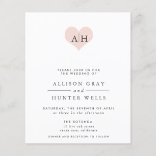 Flyer Convite de Casamento com Motivo Floral