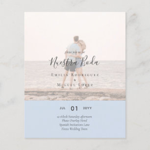 Flyer Convite de Casamento com Sobreposição de Fotos