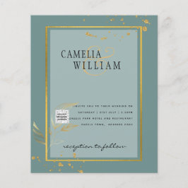 Flyer CONVITE DE CASAMENTO FOTOGRÁFICO CÓDIGO QR Rsvp Ve