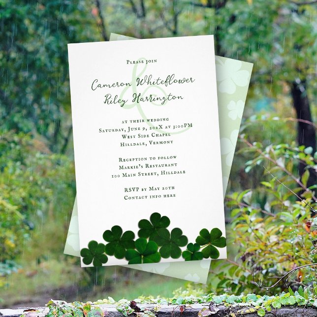 Flyer Convite de Casamento Irlandês Econômico (Criador carregado)