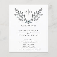 Convite de Casamento no inverno congelado | Orçame