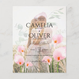 FLYER CONVITE DE CASAMENTO SOBREPOSIÇÃO FOTOGRÁFICA COM