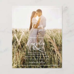 Flyer CONVITE DE CASAMENTO Terracotta de Sobreposição