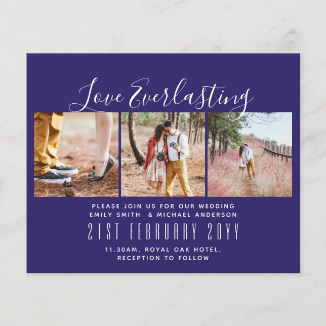 Flyer Convite de Everduradouro para evento de casamento  (Frente)