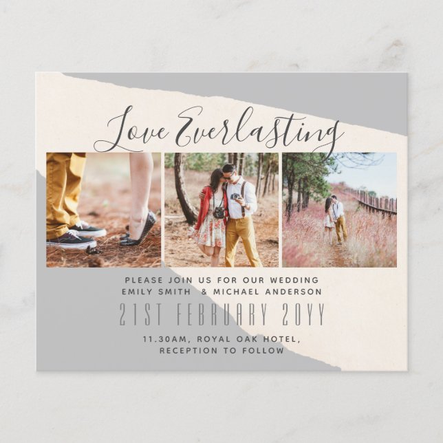 Flyer Convite de Everduradouro para evento de casamento  (Frente)