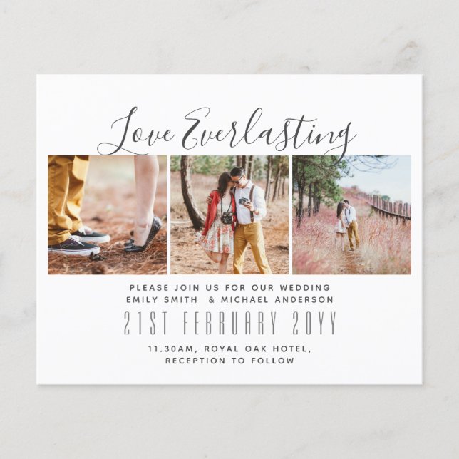 Flyer Convite de Everduradouro para evento de casamento  (Frente)