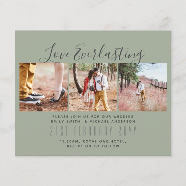 Flyer Convite de Everduradouro para evento de casamento  (Frente)