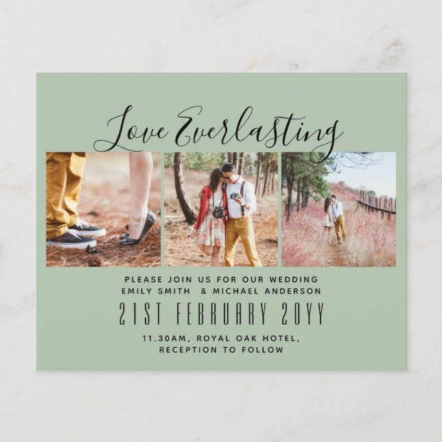 Flyer Convite de Everduradouro para evento de casamento  (Frente)