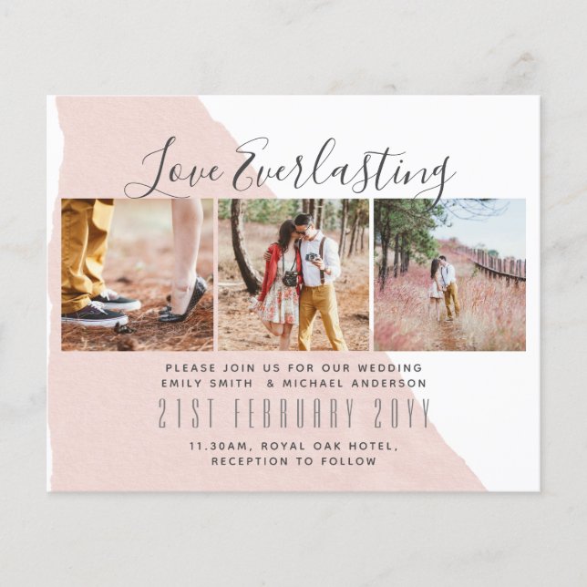 Flyer Convite de Everduradouro para evento de casamento  (Frente)