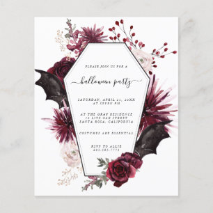 Flyer Convite de Festa de Halloween de Orçamento