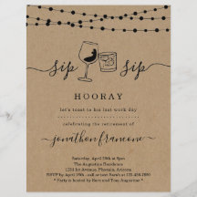 Convite de festas de aposentadoria engraçado