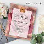 Flyer Convite de festas rosa aniversário de 30 anos de O<br><div class="desc">Rosa cor-de-rosa empoeirado e glitter de ouro rosa roxa- brilho- moderno script de tipografia feminina feminina feminina feminina romântica - PAPER FLYER. Adequado para 16/qualquer aniversário de idade: 21 rua, 30, 40, 50, 70, 75, 80, 90, 100. , LEIA-O ANTES DE COMPRAR! Este é um cartão de barato de orçamento...</div>