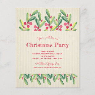 Flyer Convite de Natal para Berries e Sucursais de Orçam