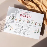 Convite de Natal para o Orçamento Moderno do Feria