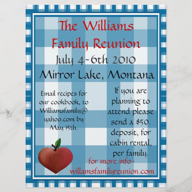 Flyer Convite de Reunião de Família (Frente)