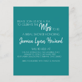 Flyer Convite do Chá de Noiva do Futuro Casal