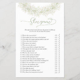 Flyer Convite do Jogo da Chuveirinha de Noiva da Sapatil