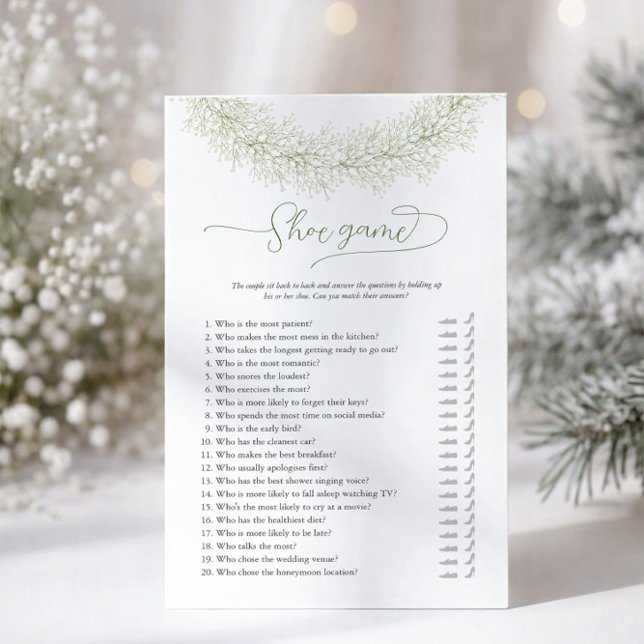 Flyer Convite do Jogo da Sapatilha da Coroa de Noiva Bra (Criador carregado)