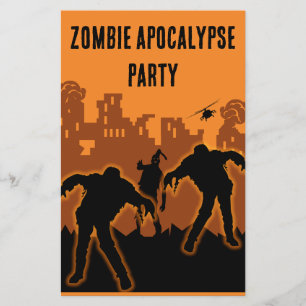 Flyer Convite do Partido Apocalypse Zombie