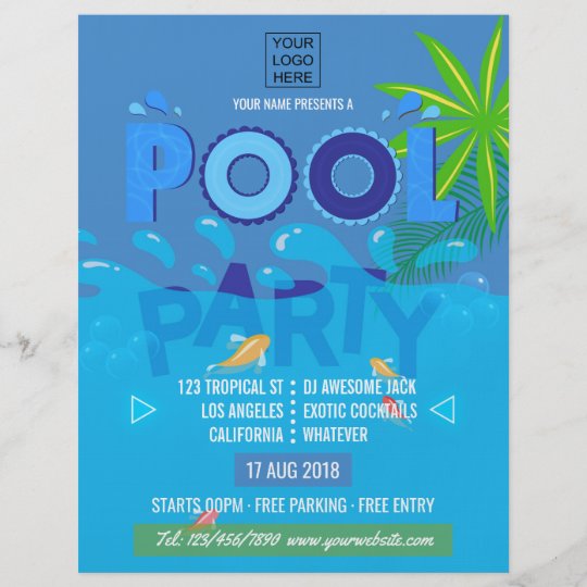 Flyer Convite Incorporado Do Clube Verao Da Festa Na Zazzle Com Br