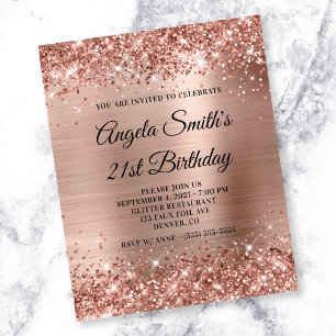 Flyer Convite para aniversário de 21 anos de Folha Ouro