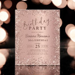 Flyer Convite para aniversário de 30 anos de Glitter Dou<br><div class="desc">Celebre o seu estilo aniversário de 30 anos com o Convite para aniversário de 30 anos de Glitter Dourado Rosa de Orçamento! Este elegante convite, mas barato, apresenta um belo design brilhante de ouro rosa, perfeito para aqueles que procuram adicionar um toque de glamour ao seu aniversário mais marcante sem...</div>