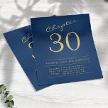Flyer Convite para aniversário de 30 anos de Orçamento D<br><div class="desc">Torne seu aniversário de 30 anos inesquecível com um convite exclusivo do Zazzle! Comemore seu estilo aniversário de 30 anos com um convite personalizado do Zazzle. Nosso folheto amigável é perfeito para uma celebração de aniversário divertida e memorável. Com texto personalizado e um design único azul e ouro, este convite...</div>