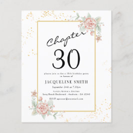 Flyer Convite para aniversário de 30 anos oral de orçame