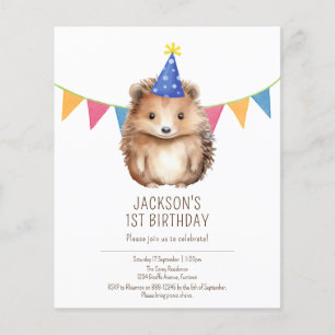 Flyer Convite para aniversário de criança de orçamento,