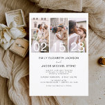 Flyer Convite para Casamento de Fotos Branco e Preto do<br><div class="desc">Celebre sua história de amor com nosso Convite para Casamento de Fotos Branco e Preto no Orçamento. Este convite elegante e barato captura a beleza eterno do seu romance em preto clássico e branco. Projetado para se adequar a qualquer orçamento, este convite não se compromete em estilo. A simplicidade do...</div>