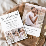 Flyer Convite para Casamento de Fotos Branco e Preto do<br><div class="desc">Celebre sua história de amor com nosso Convite para Casamento de Fotos Branco e Preto no Orçamento. Este convite elegante e barato captura a beleza eterno do seu romance em preto clássico e branco. Projetado para se adequar a qualquer orçamento, este convite não se compromete em estilo. A simplicidade do...</div>