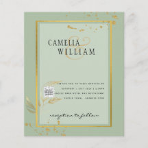 Convite para casamento de fotos do BUDGET Salvar a