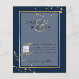 Flyer Convite para casamento de fotos do BUDGET Salvar a
