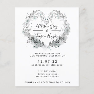 Flyer Convite para Casamento de Frost   Orçamento
