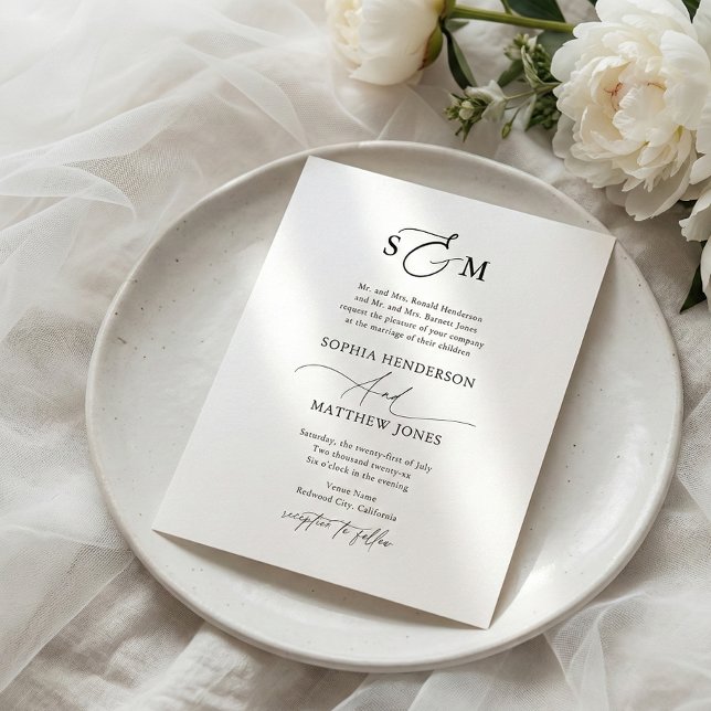 Flyer Convite para Casamento de Script Formal de Orçamen (Criador carregado)