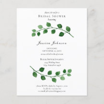 Convite para Chá de panela Eucalyptus