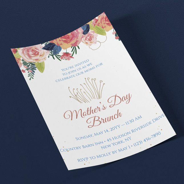 Flyer Convite para Festa de Brunch do Dia das Mães (Criador carregado)