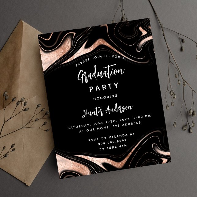 Flyer convite para festa de formatura de orçamento de ro (Criador carregado)