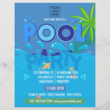 Convite para Festa de Verão na Piscina Corporativa