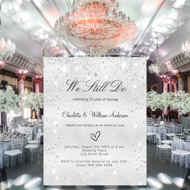 Flyer Convite para renovação de orçamento de vow de bril (Criador carregado)