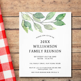 Flyer Convite para Reunião da Família de Orçamento